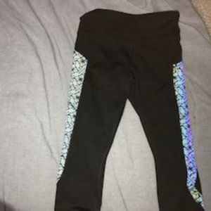 Black pants with Holographic pockets on sides